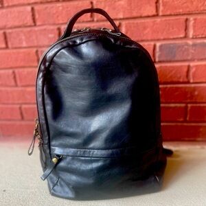 HOBO Maddox Black Leather Backpack